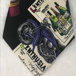 Nicole Miller Vtg 1994 “LENTHUSIAST” Silk Tie NWOT